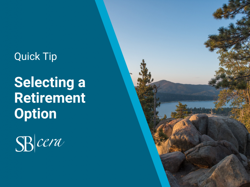 Selecting a Retirement Option