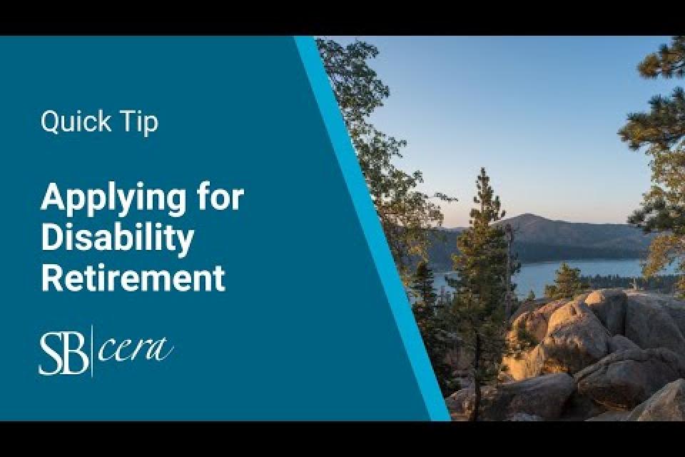 Applying for Disability Retirement 